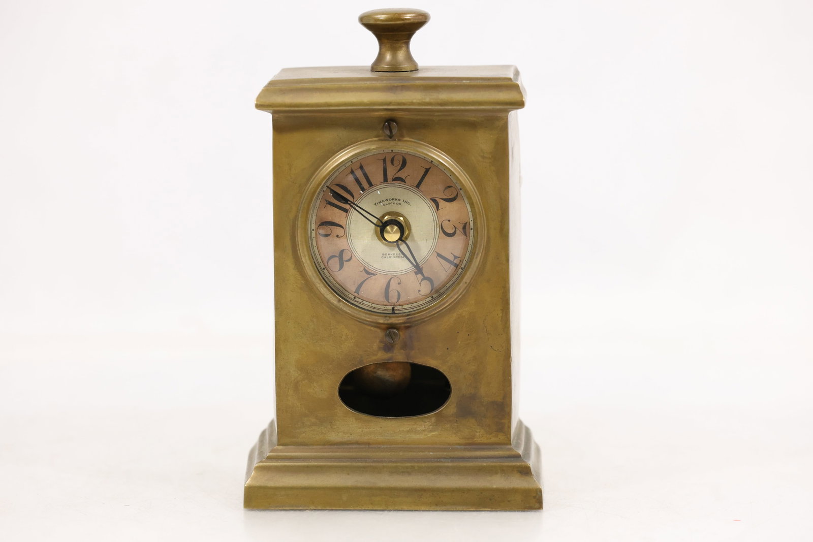 Timeworks Series 1906 Brass Mantel Clock (1 of 12)