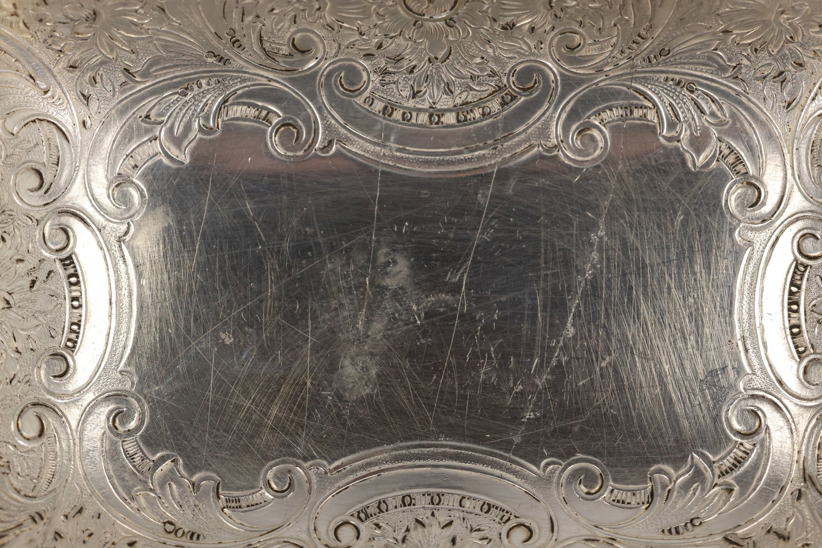 English Silverplate Rectangular Pedestal Serving Dish - 9