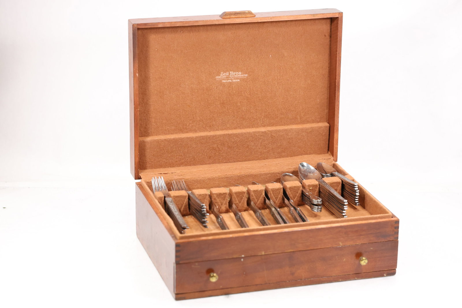 Ninety Nine Piece Stainless Flatware Service in Wood Chest (1 of 16)