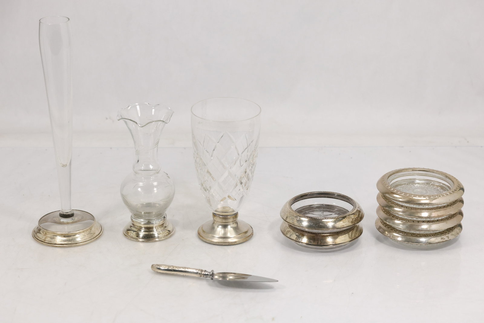 Assorted Silverplate and Glass Tableware Group (1 of 20)