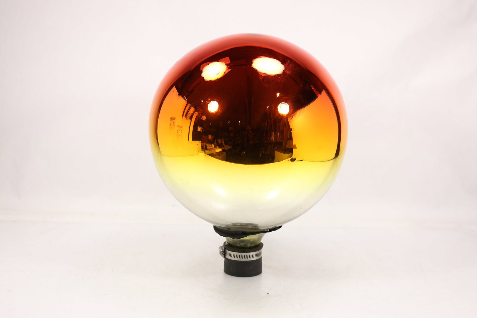 Amber Mirrored Glass Globe Light Shade (1 of 12)