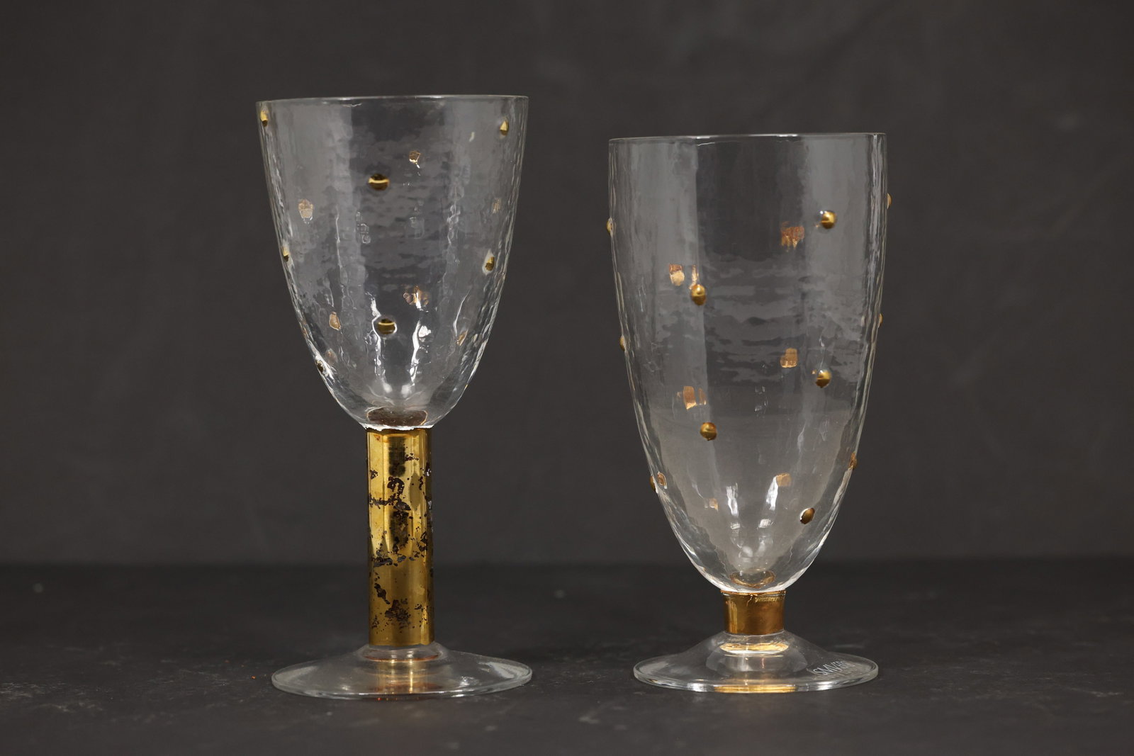 Four Signed Stephen Smyers Art Glass Drinking Vessels (1 of 20)