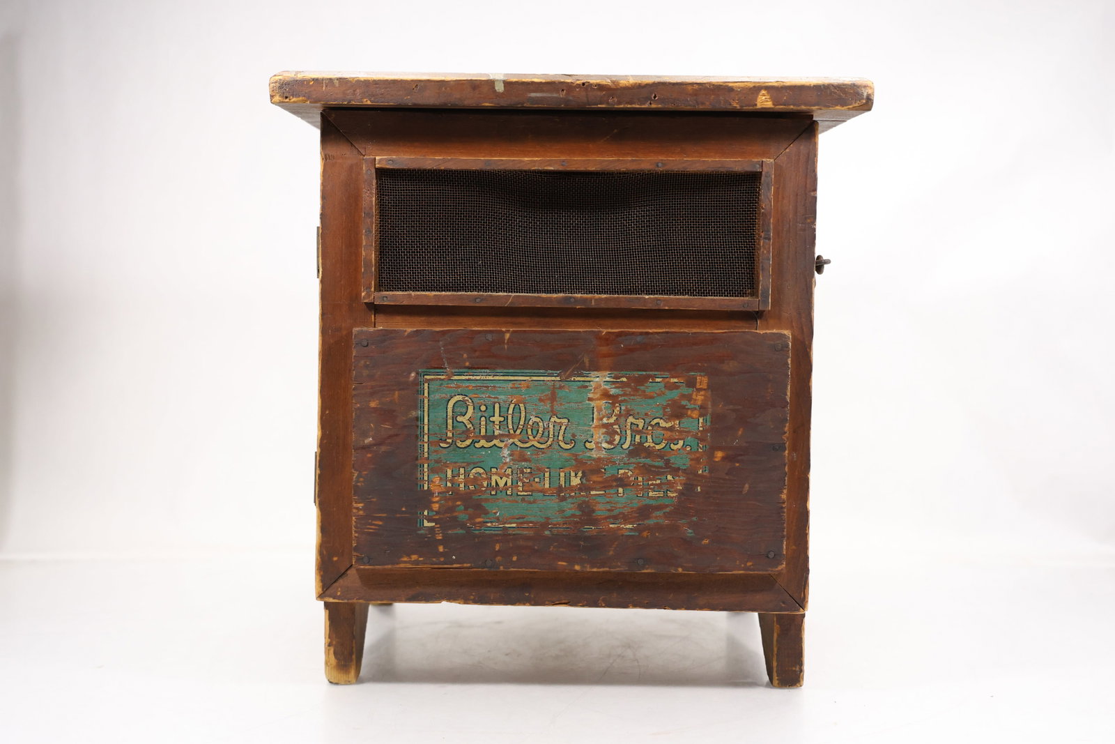Antique Britton Bros. Hominy Bin Wooden Country Store Display Cabinet (1 of 12)