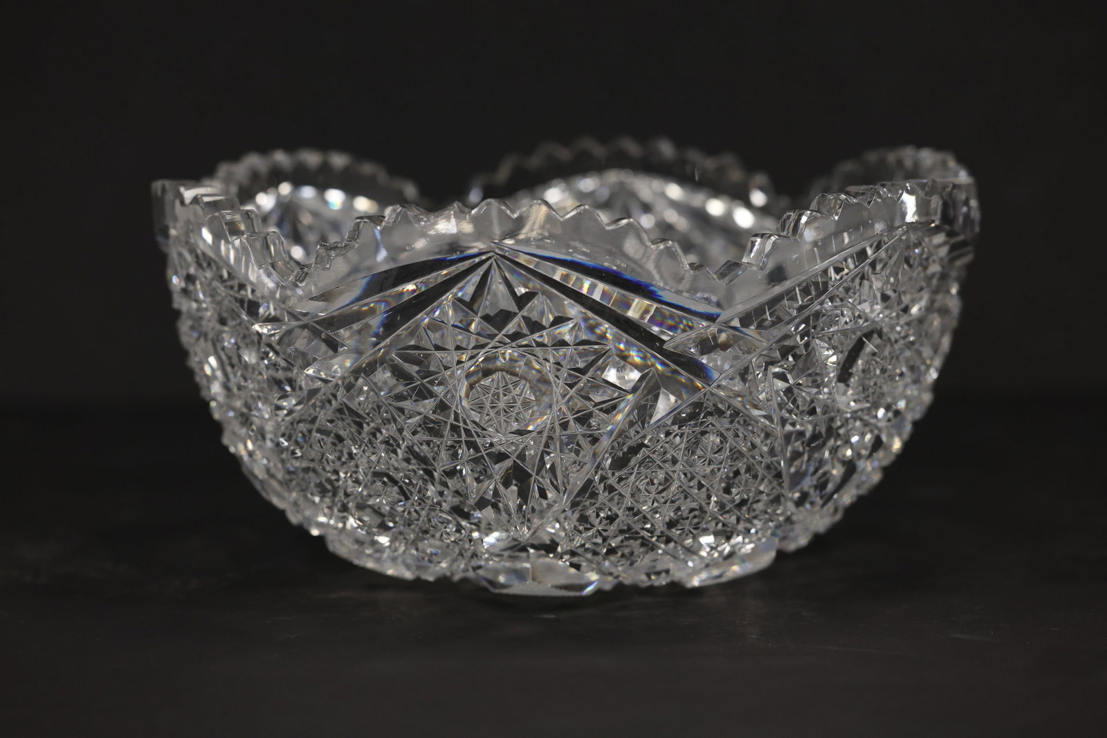 American Brilliant Period Cut Glass Bowl (1 of 13)