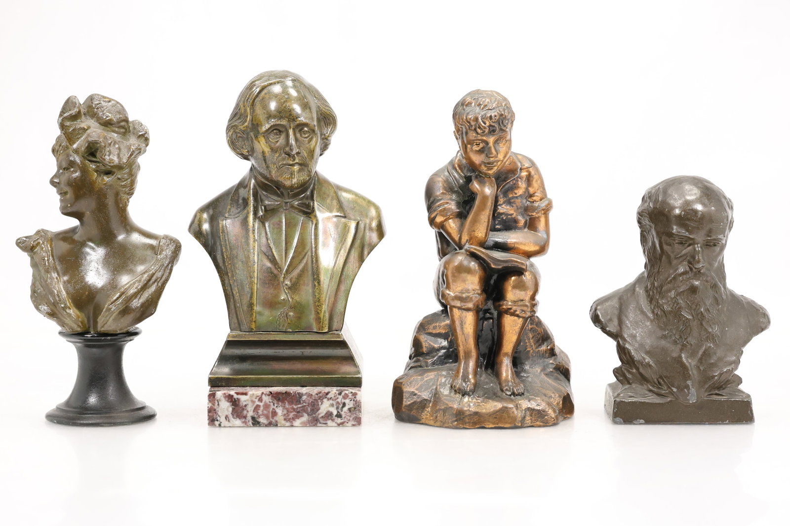 Four Figural Bust and Sculpture Group (1 of 11)
