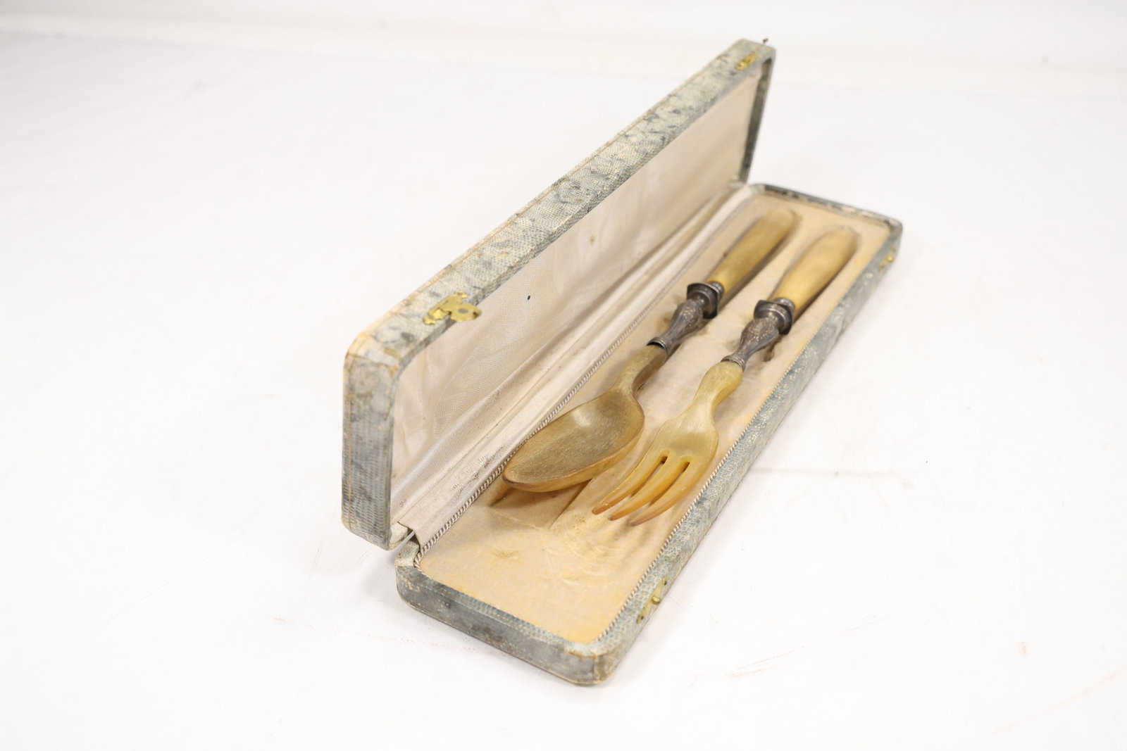 Cased Serving Fork and Spoon Set - 10