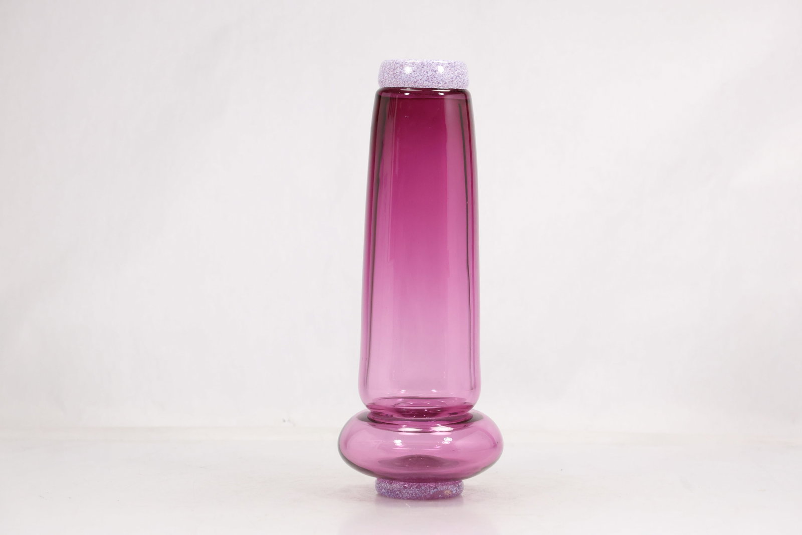 Pavan Signed Magenta Mid Century Art Glass Vase (1 of 13)