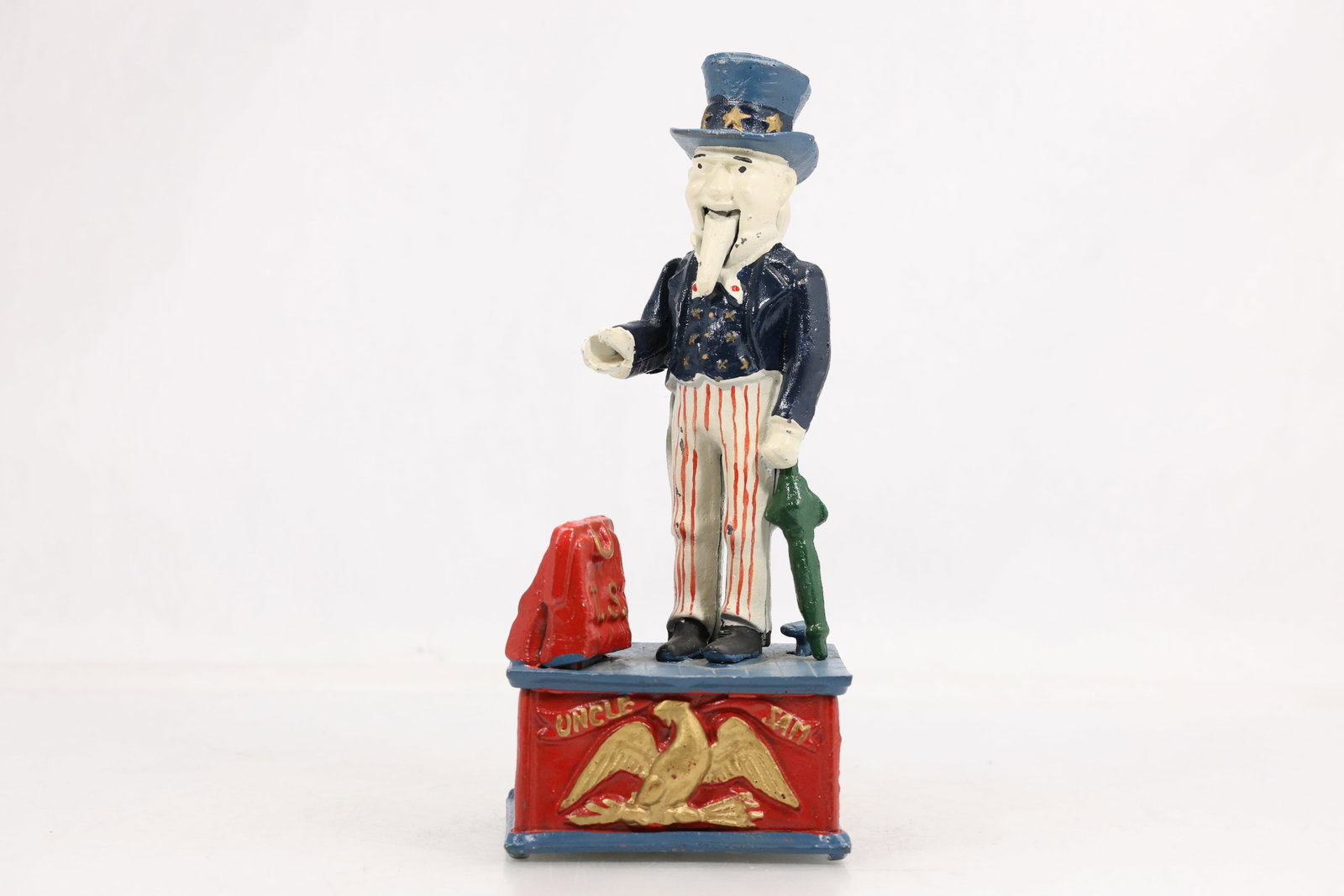 Painted Uncle Sam Cast Iron Mechanical Bank (1 of 18)