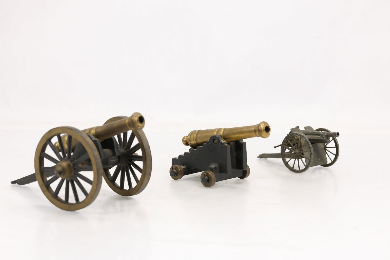 Three Miniature Decorative Cannon Models (1 of 8)