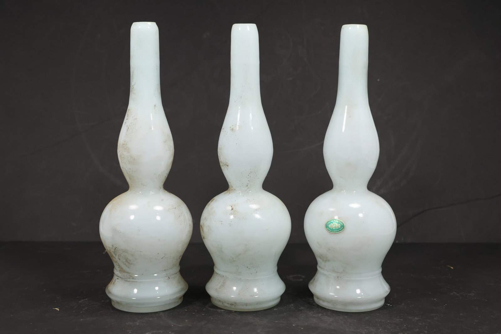 Set of Three White Murano Glass Chandelier Base Stands (1 of 13)