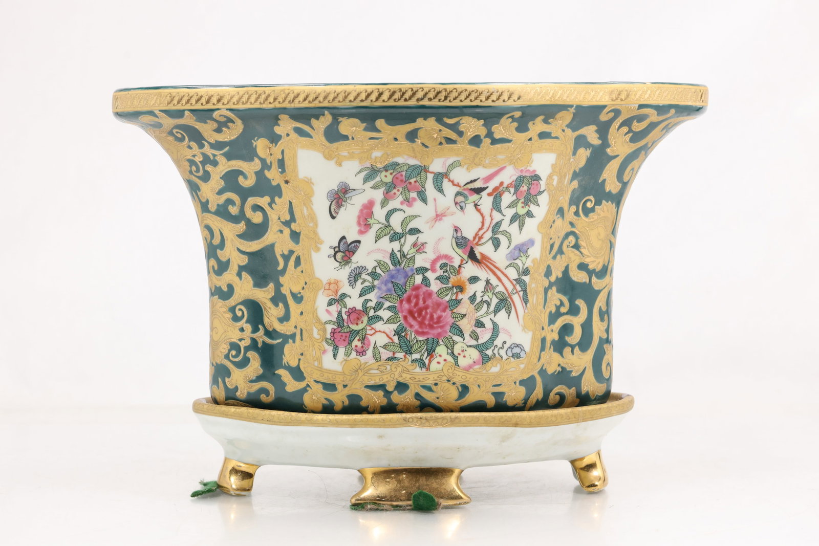 Chinese Style Porcelain Jardinière with Matching Stand (1 of 14)