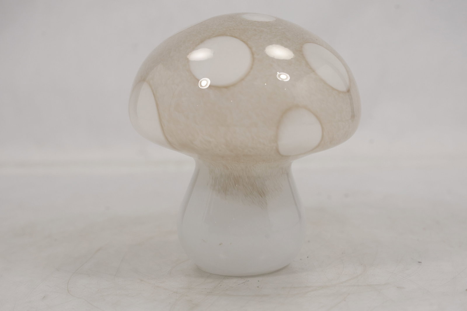 Hand-Blown Art Glass Mushroom Paperweight (1 of 10)