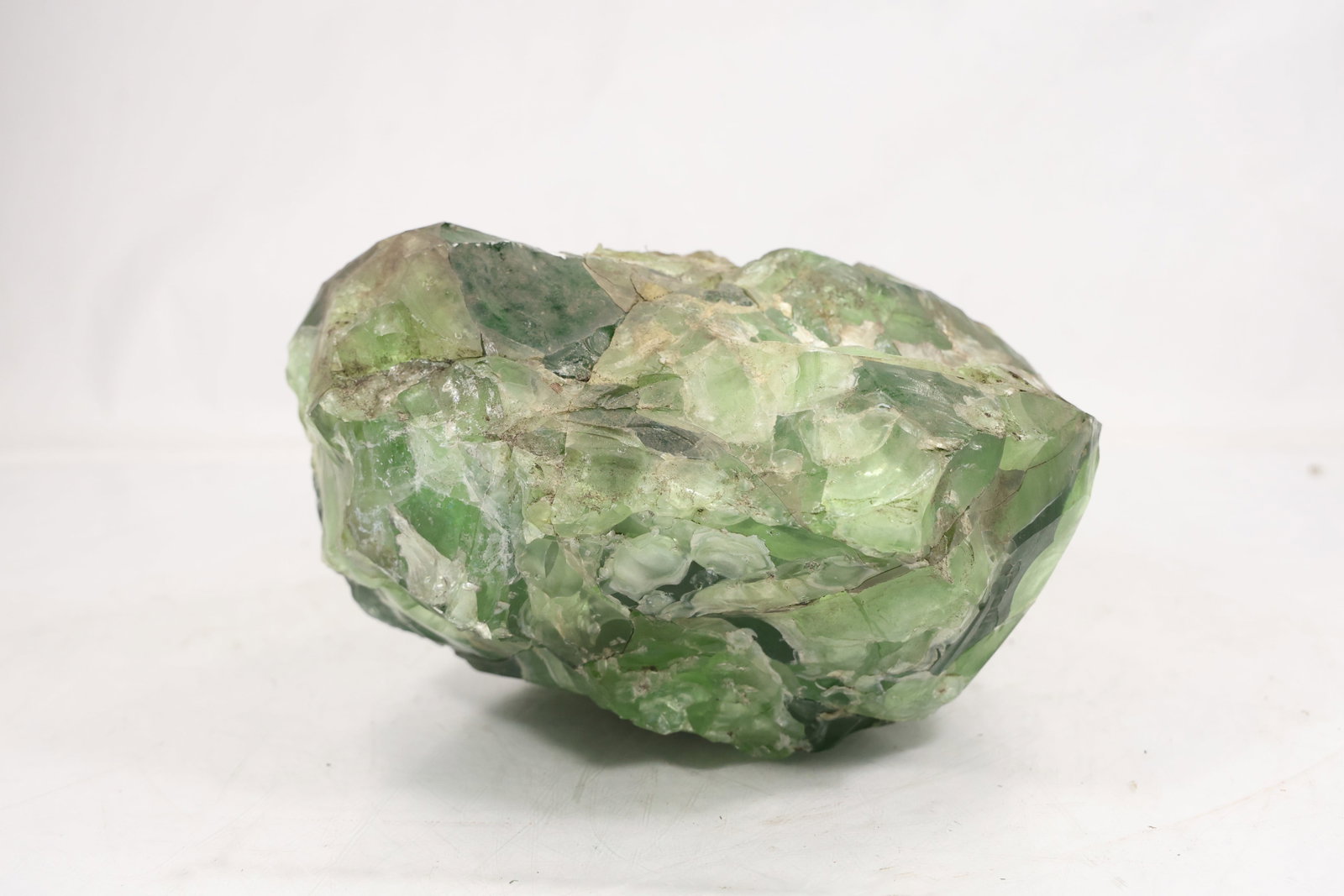 Large Natural Green Fluorite Rough Mineral Specimen (1 of 15)