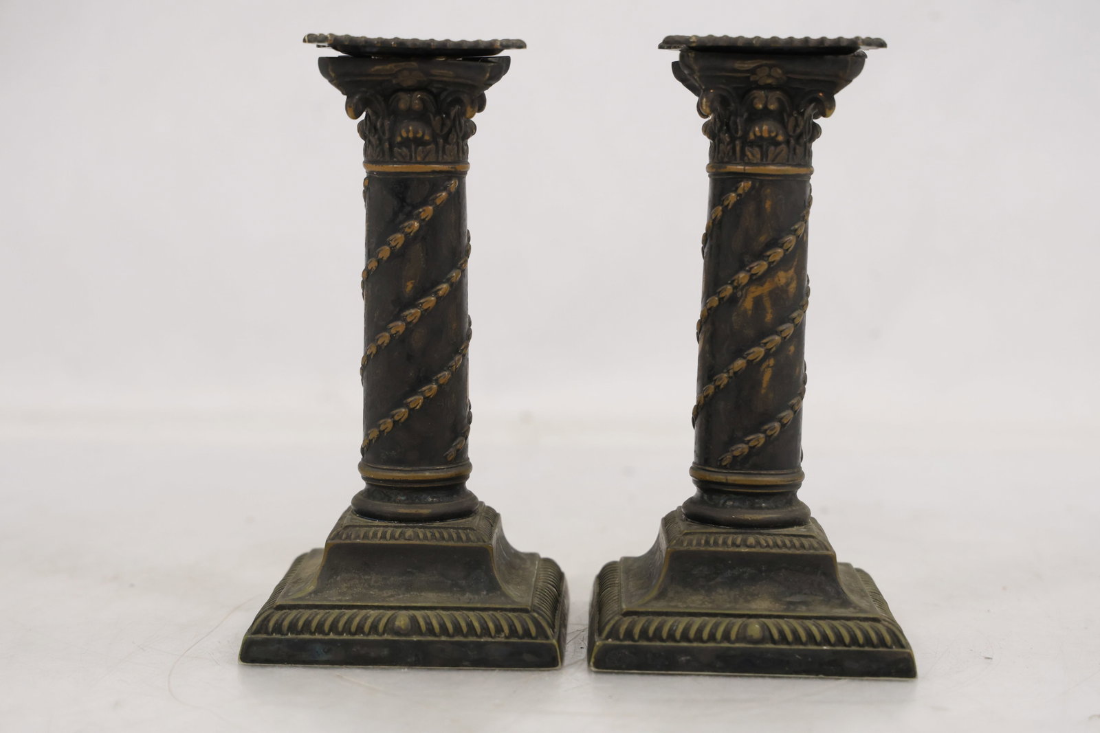 Pair of Classical Revival Bronze Candlesticks (1 of 12)
