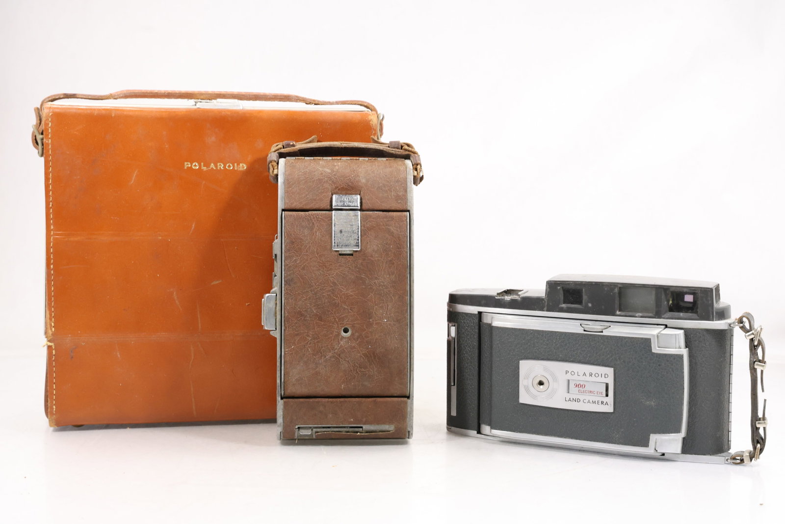 Polaroid Highlander Model 80A and Model 900 Electric Eye Cameras with Case (1 of 15)
