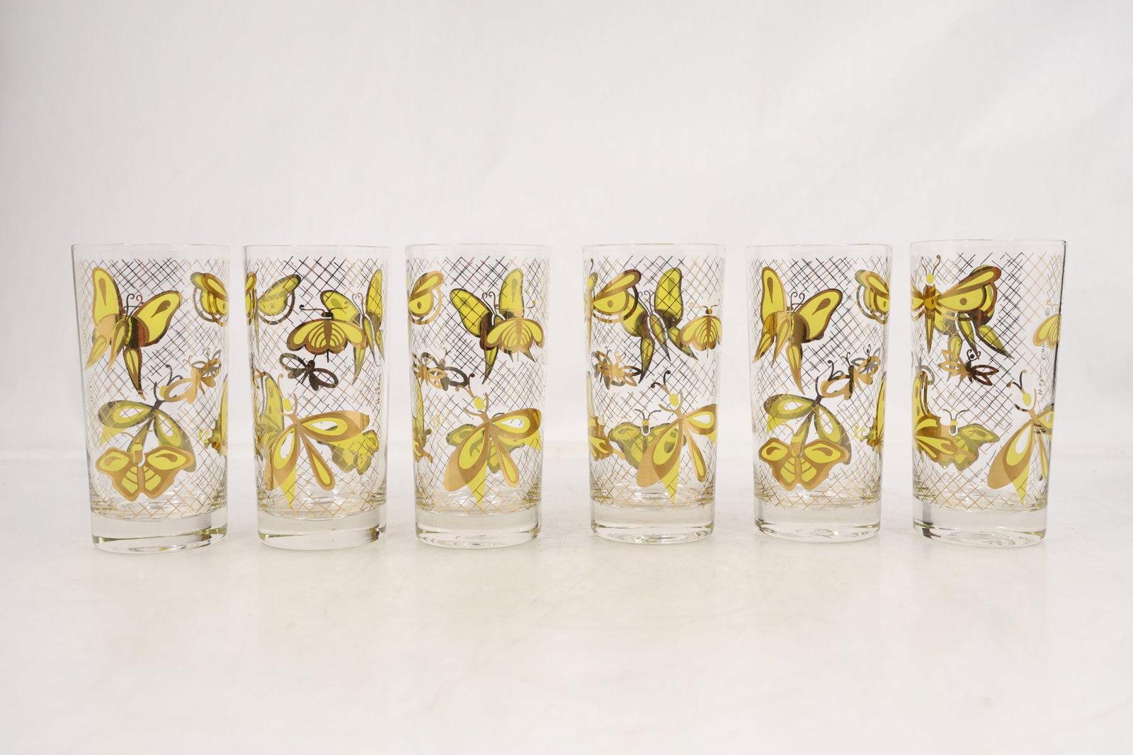 Helen Conroy Mid Century Modern Tumbler Glasses with Butterfly Design (1 of 14)