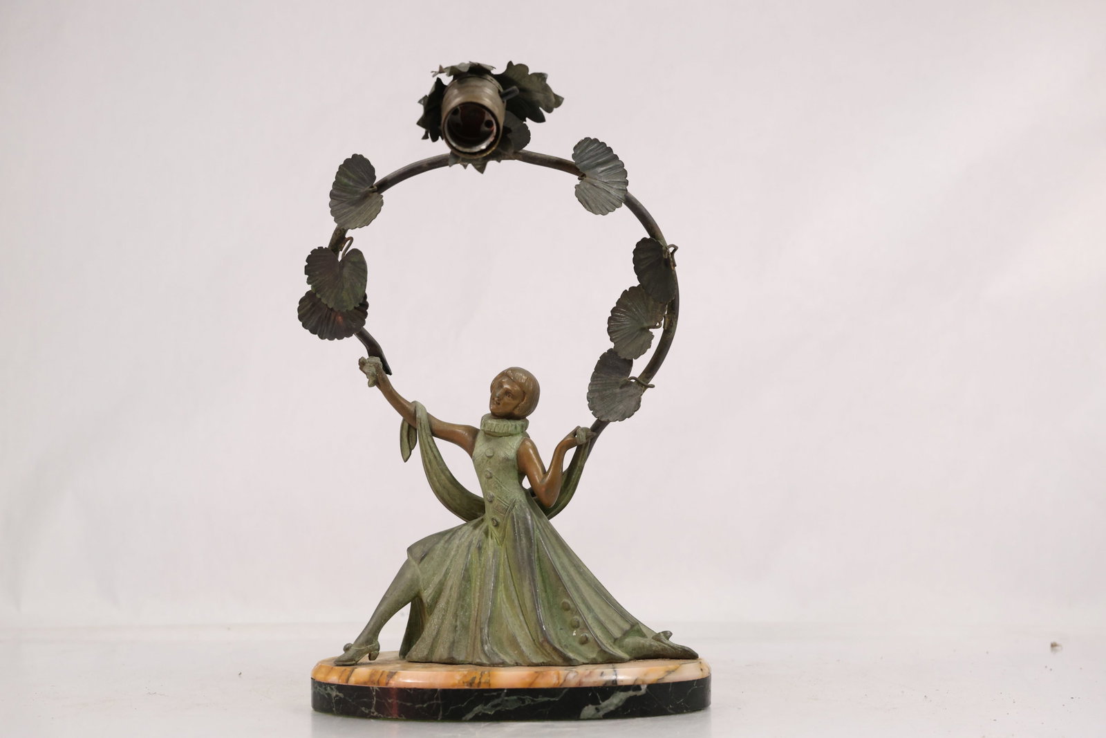 French Art Deco Figural Lamp Base, Fabrication Française Paris (1 of 16)