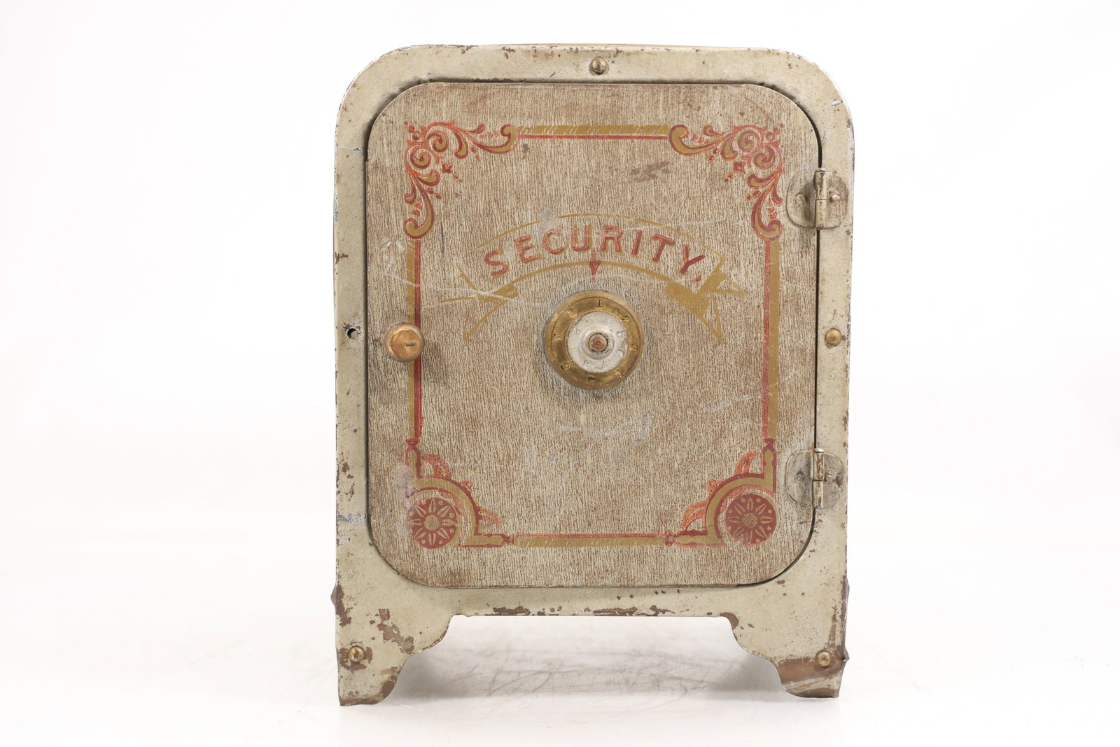 Vintage Security Metal Safe Bank Strong Box with Interior Shelving (1 of 11)