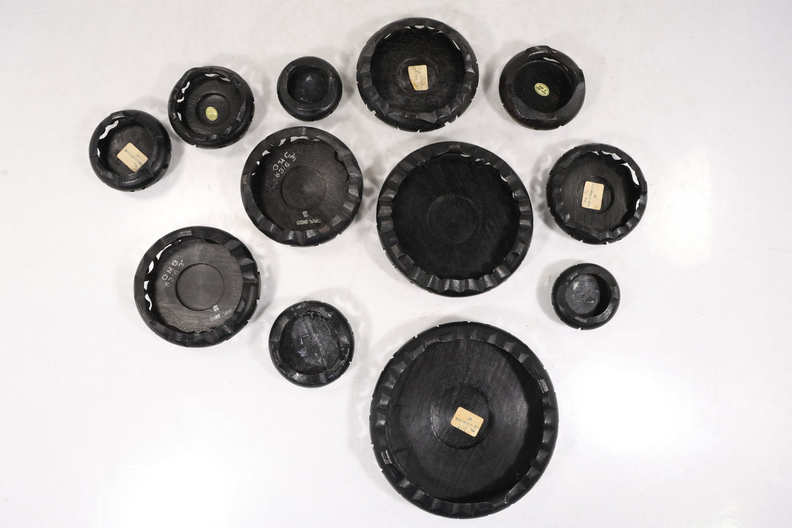Set of 12 Wooden Round Display Stands – Assorted Sizes (1 of 18)