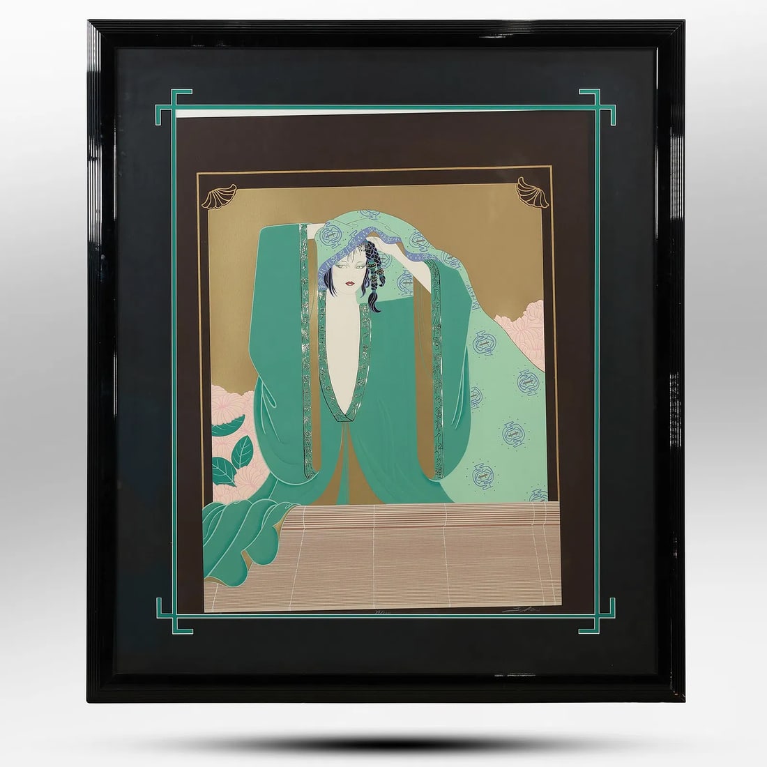 Flora 1988 - Huge Lillian Shao Limited Edition Serigraph #79/300, Gallery Label on Verso: Flora 1988 - Huge Lillian Shao Limited Edition Serigraph #79/300, Gallery Label on Verso. size: 26 x 32 , outside of frame: 44 x 38 S: wht br** Important Auction information:**** All lot descriptions
