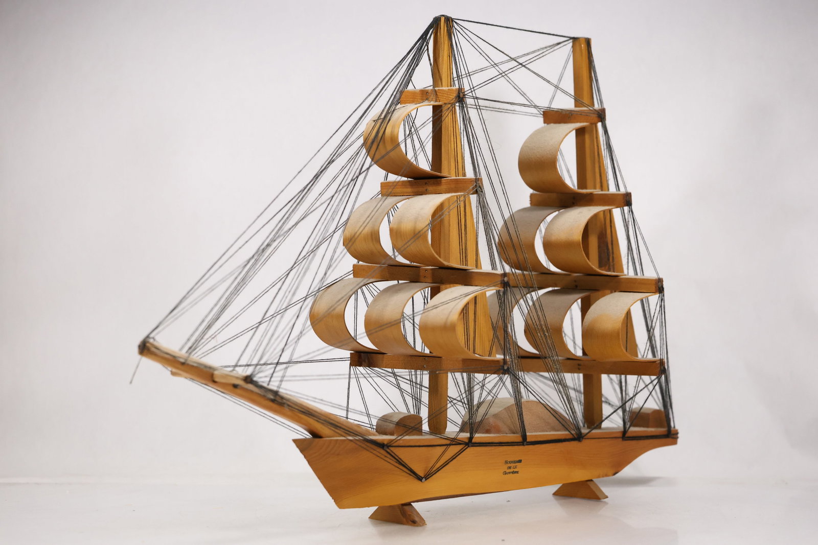 Decorative Three Masted Sailing Ship Model (1 of 20)