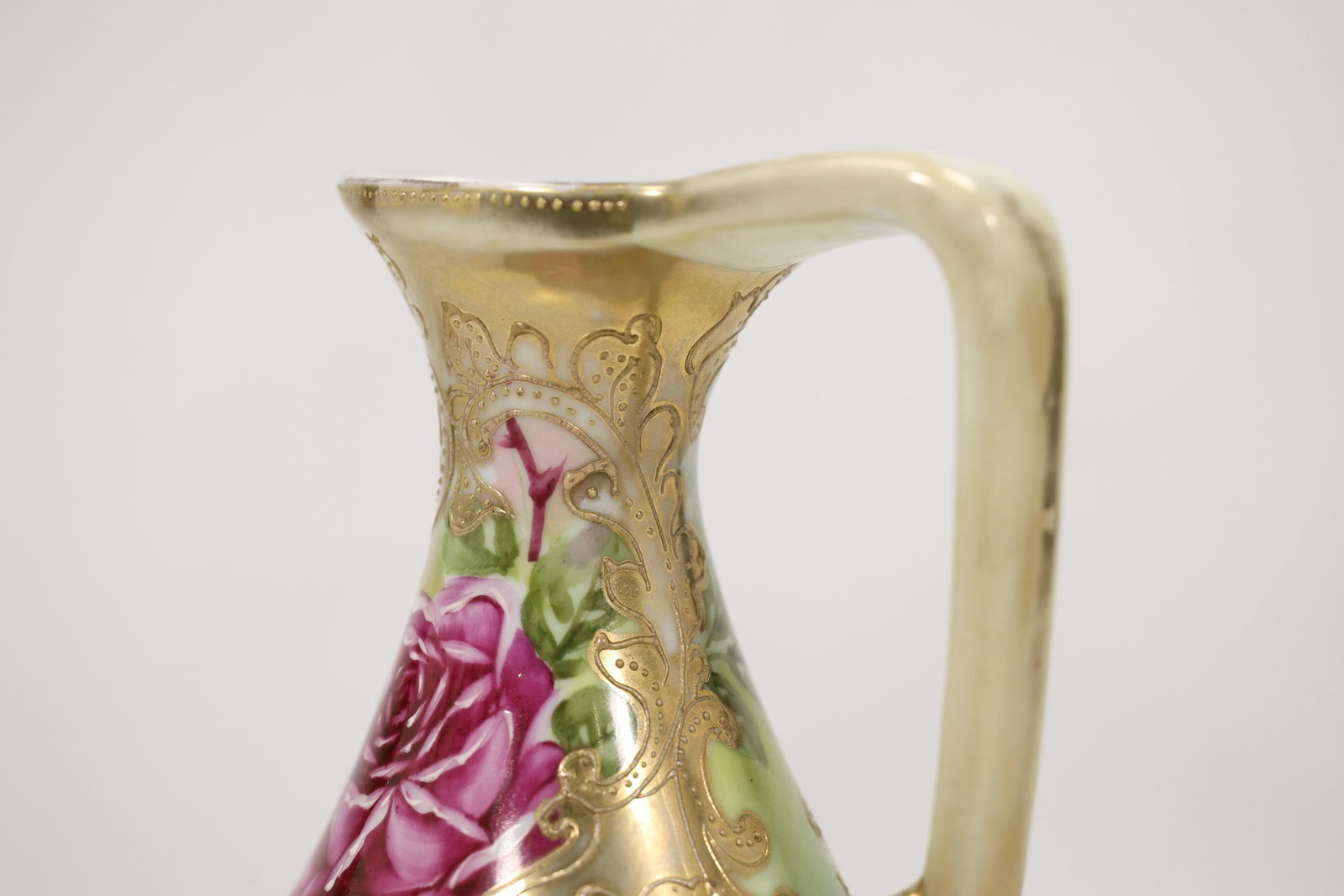 Hand Painted Triangular Ceramic Ewer - 11