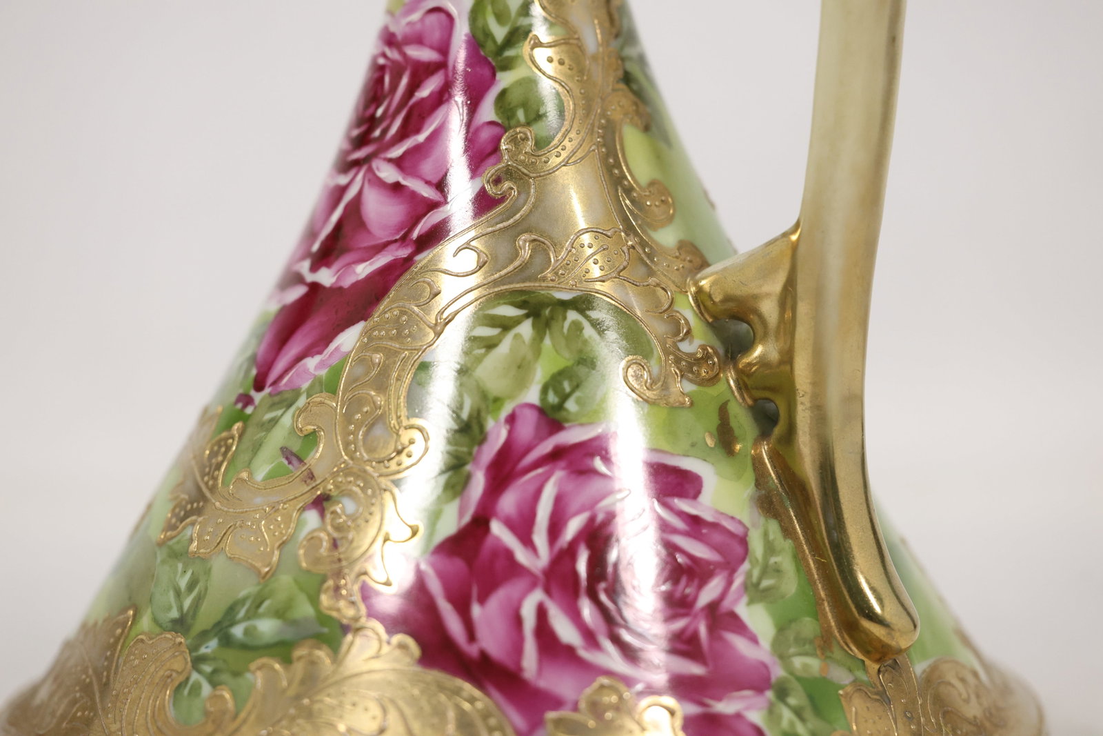 Hand Painted Triangular Ceramic Ewer - 12