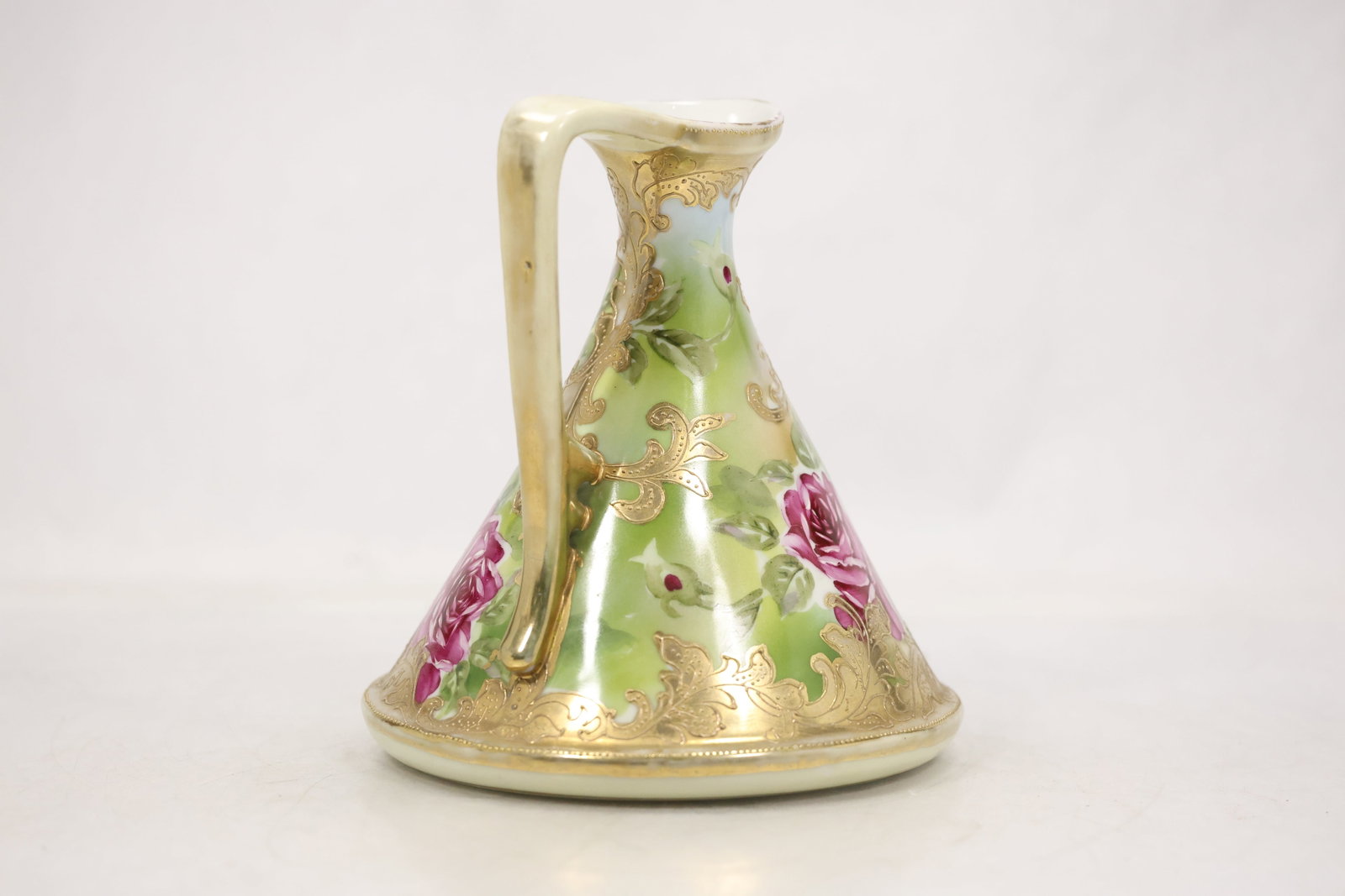 Hand Painted Triangular Ceramic Ewer - 2