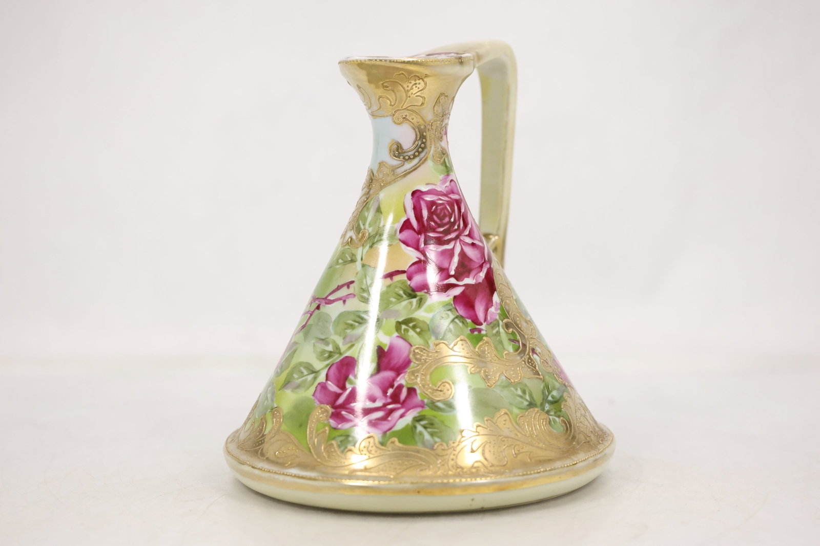 Hand Painted Triangular Ceramic Ewer - 4