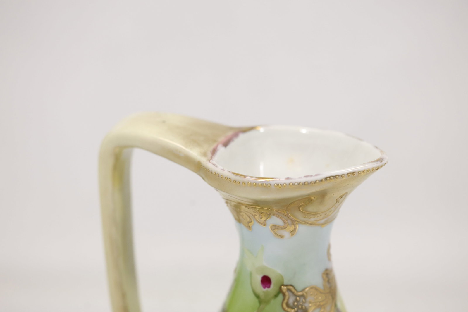 Hand Painted Triangular Ceramic Ewer - 5