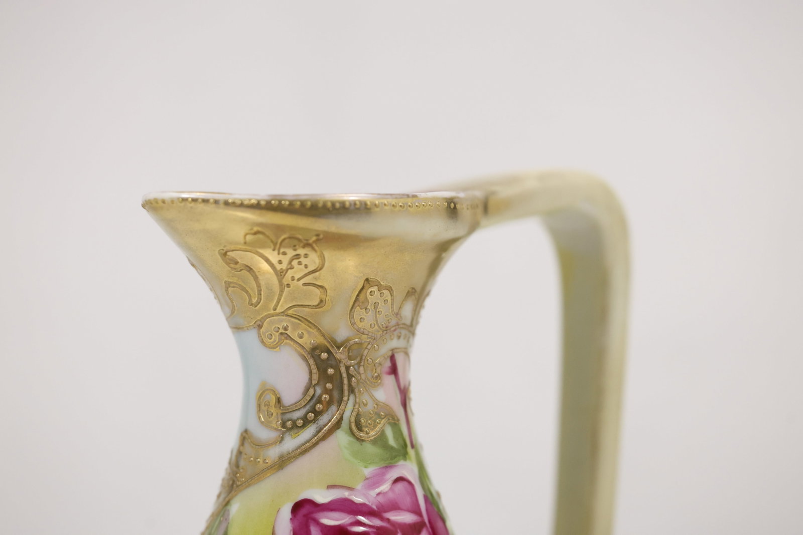 Hand Painted Triangular Ceramic Ewer - 8