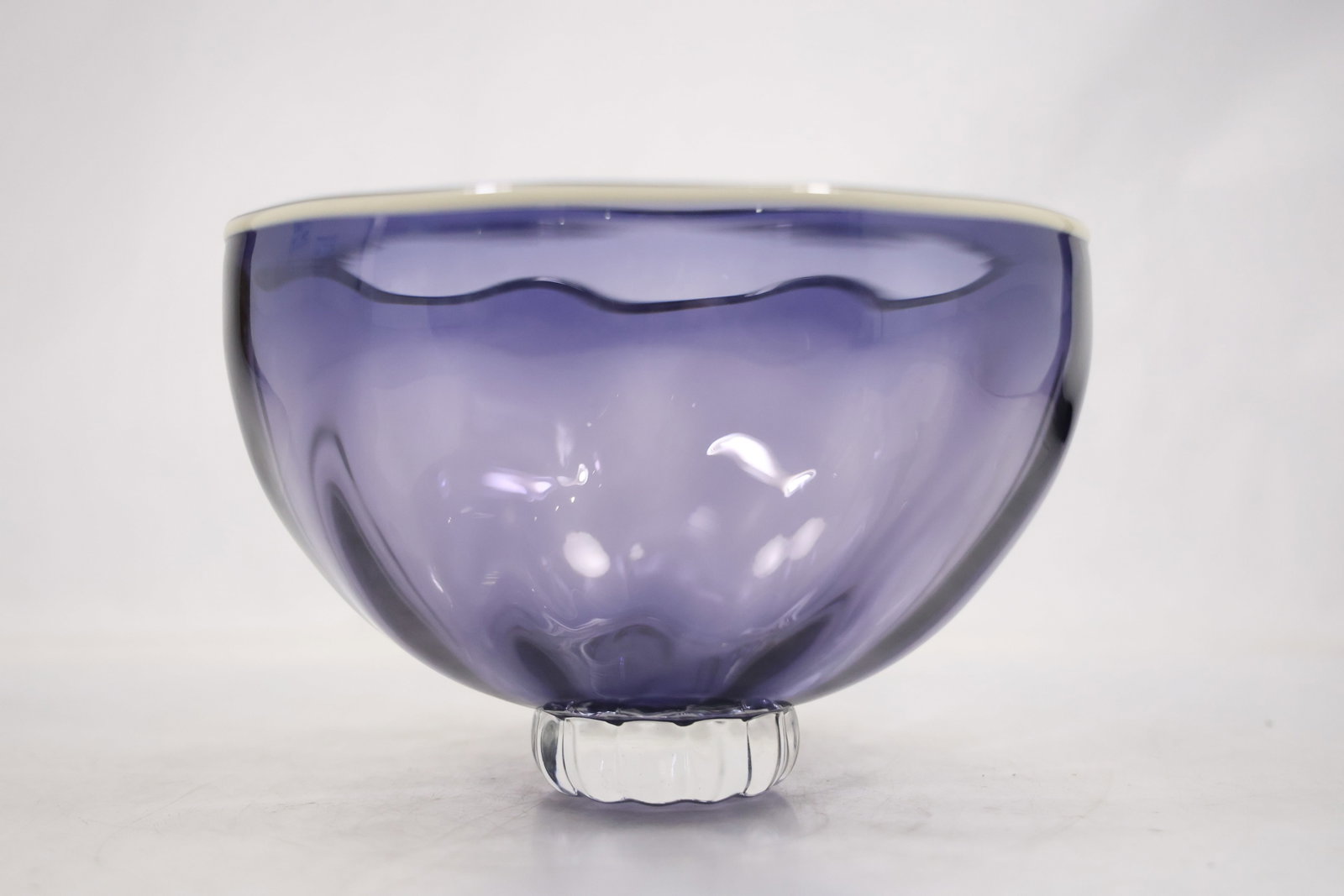 Purple Art Glass Footed Bowl (1 of 12)