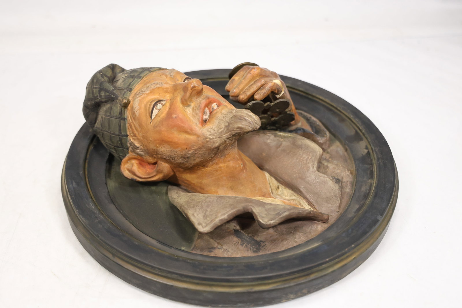 Pair Figural Ceramic Wall Plaques - 7
