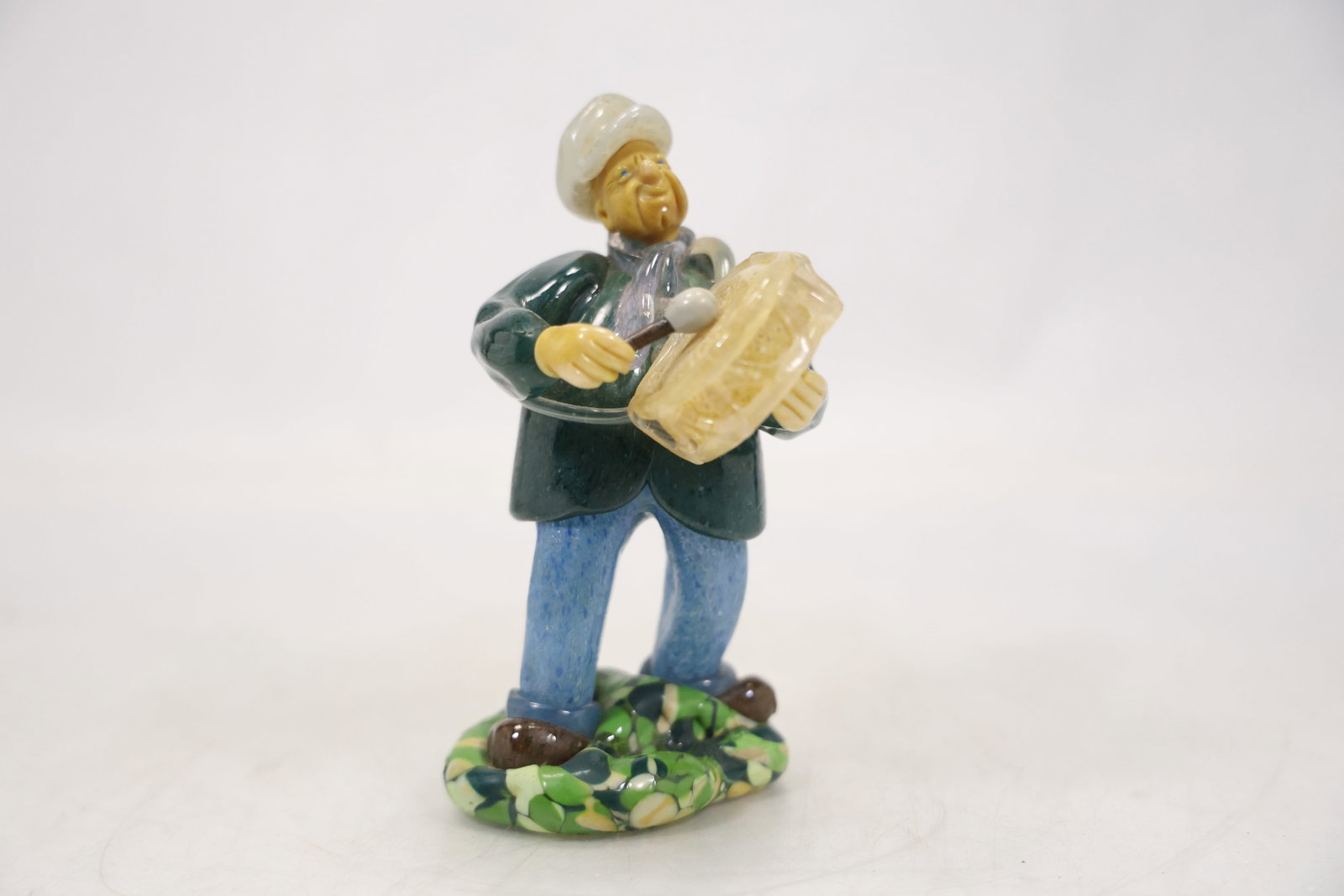 Murano Style Glass Drummer Musician Figurine (1 of 13)