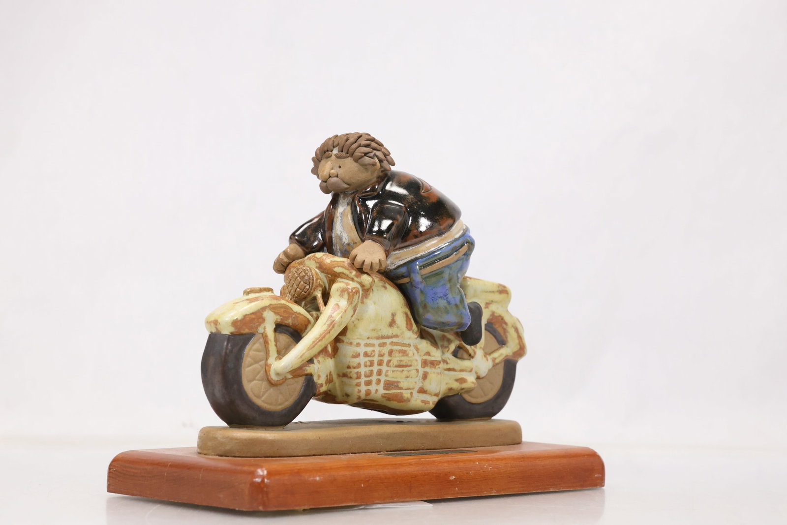 Ceramic Motorcycle Rider Figure (1 of 13)