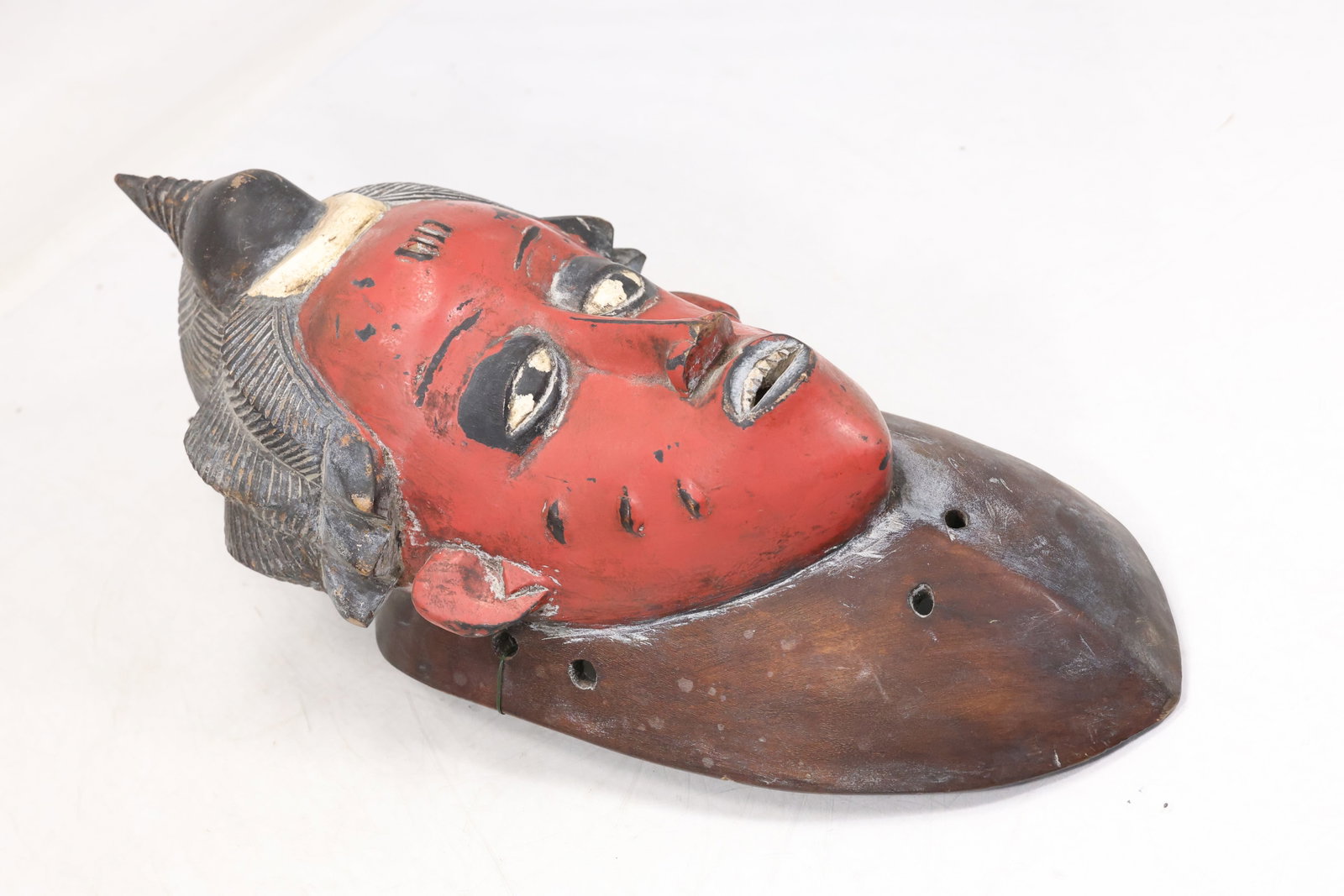Japanese Style Red Demon Noh Mask (1 of 10)