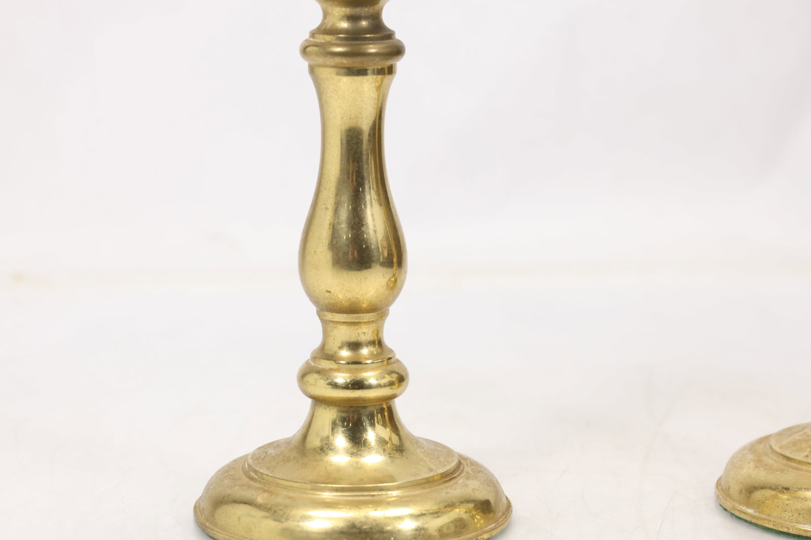 Pair Marked Brass Candlesticks - 5