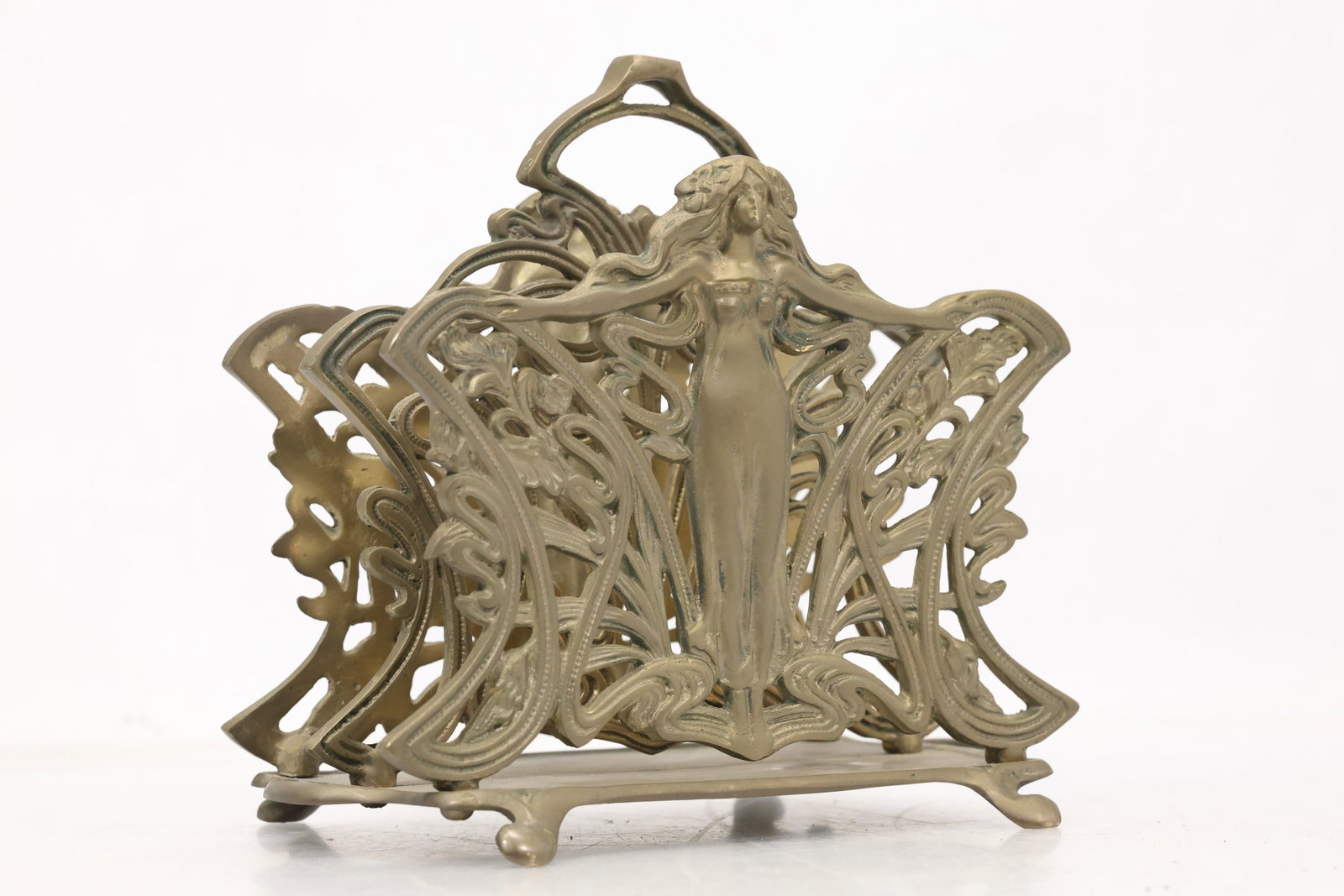 Ornate Brass Letter and Napkin Holder (1 of 13)