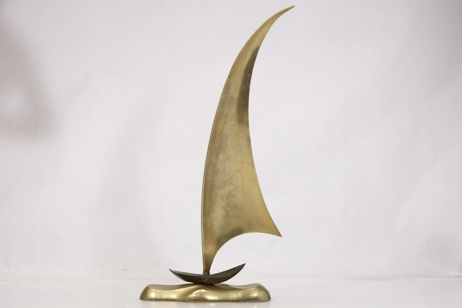 Modernist Brass Sailboat Sculpture (1 of 9)
