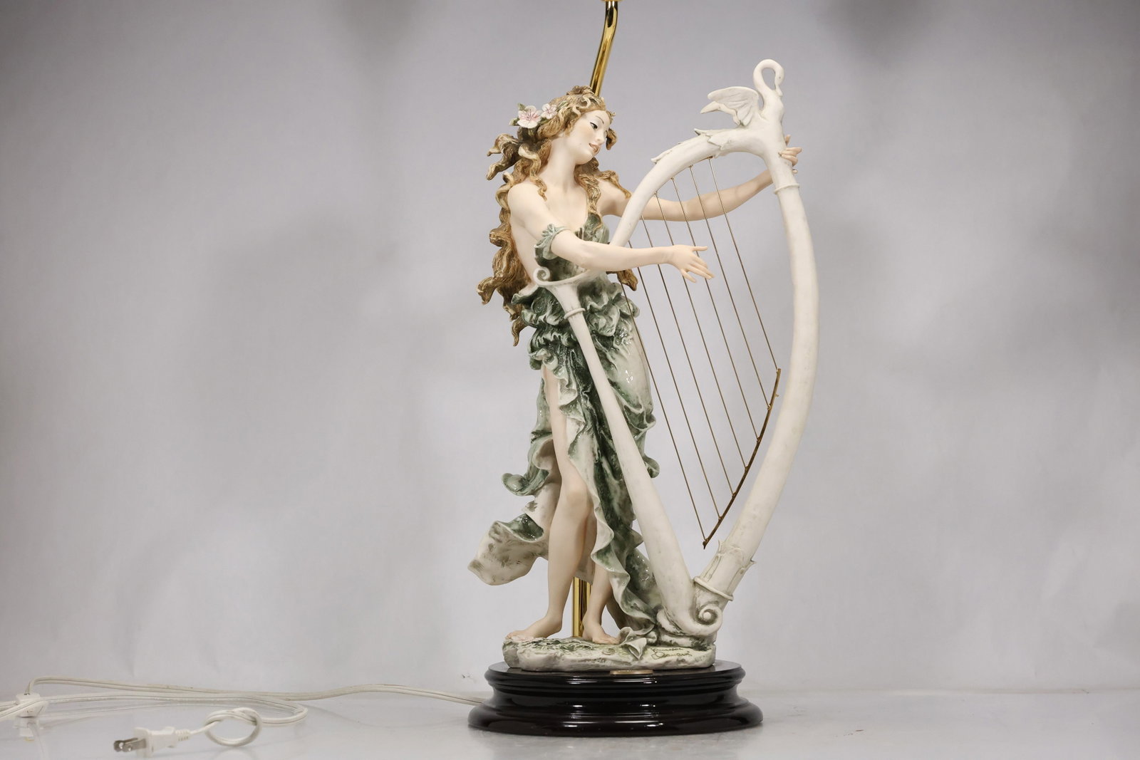 Giuseppe Armani Style Figural Harp Table Lamp (1 of 16)