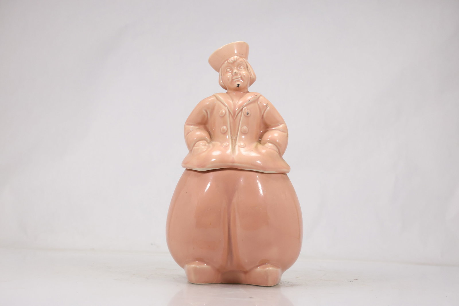 Pink Ceramic Chef Figural Cookie Jar (1 of 10)