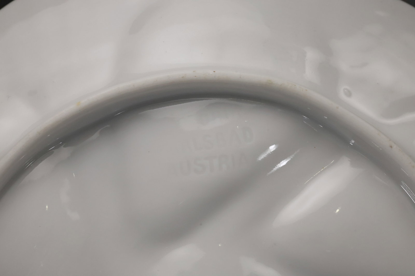 Five Floral Porcelain Deviled Egg Plates - 14