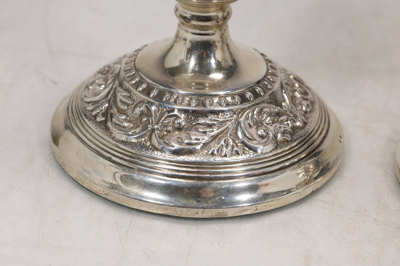 Pair Gorham Sterling Silver Candlesticks - 4