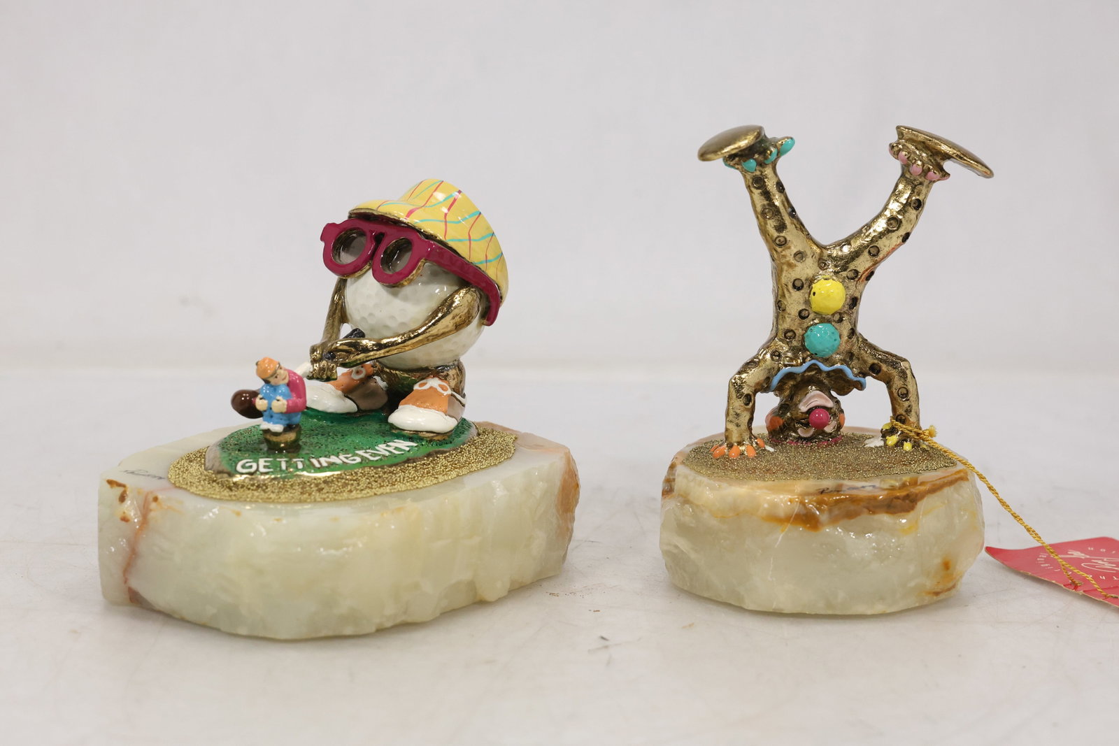 Pair Whimsical Painted Ceramic Character Figures (1 of 11)