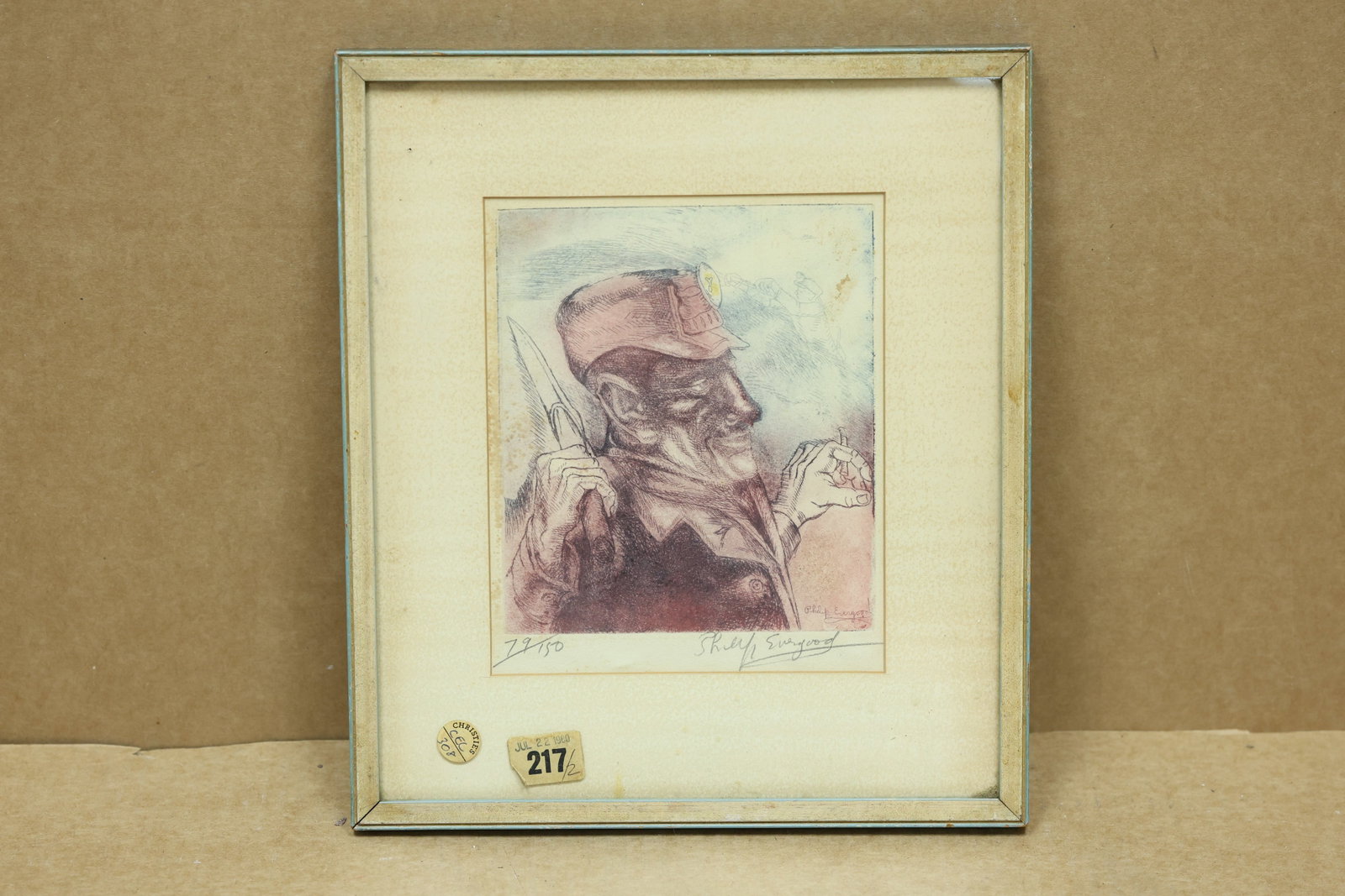 Philip Evergood Signed Numbered Figural Print 79 of 150 (1 of 11)
