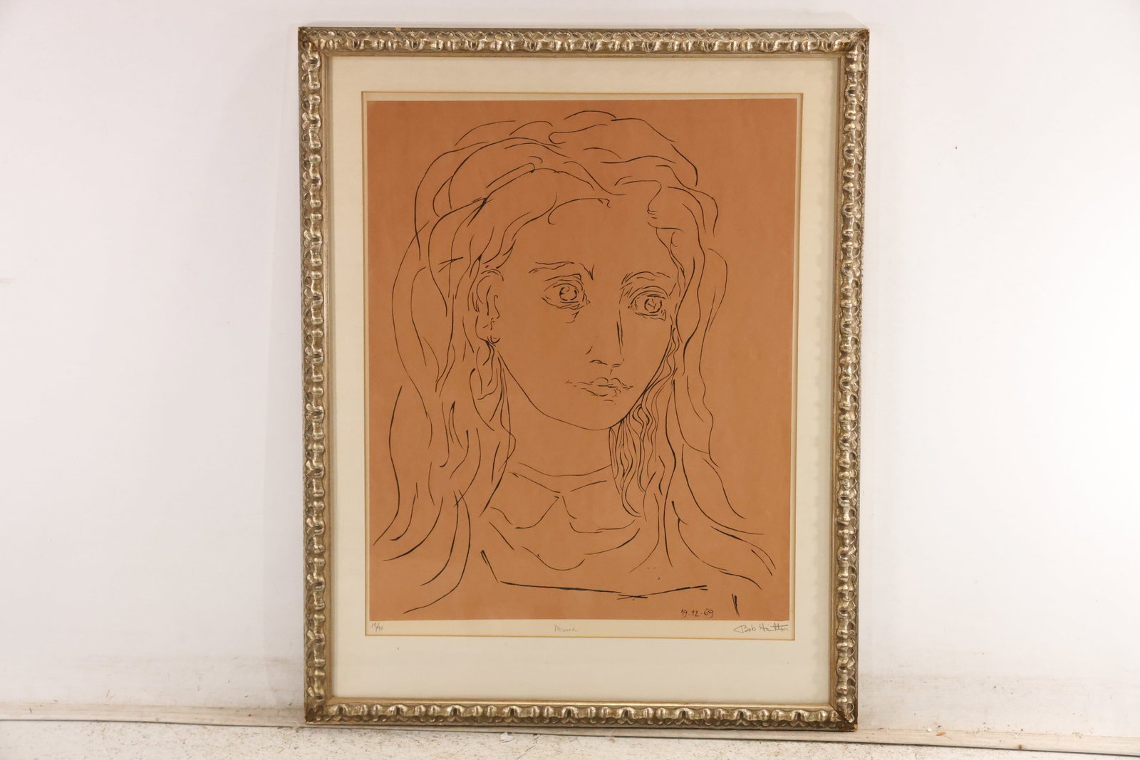Signed Bob Hamilton Maria Lithograph After Picasso 18 of 90 (1 of 6)