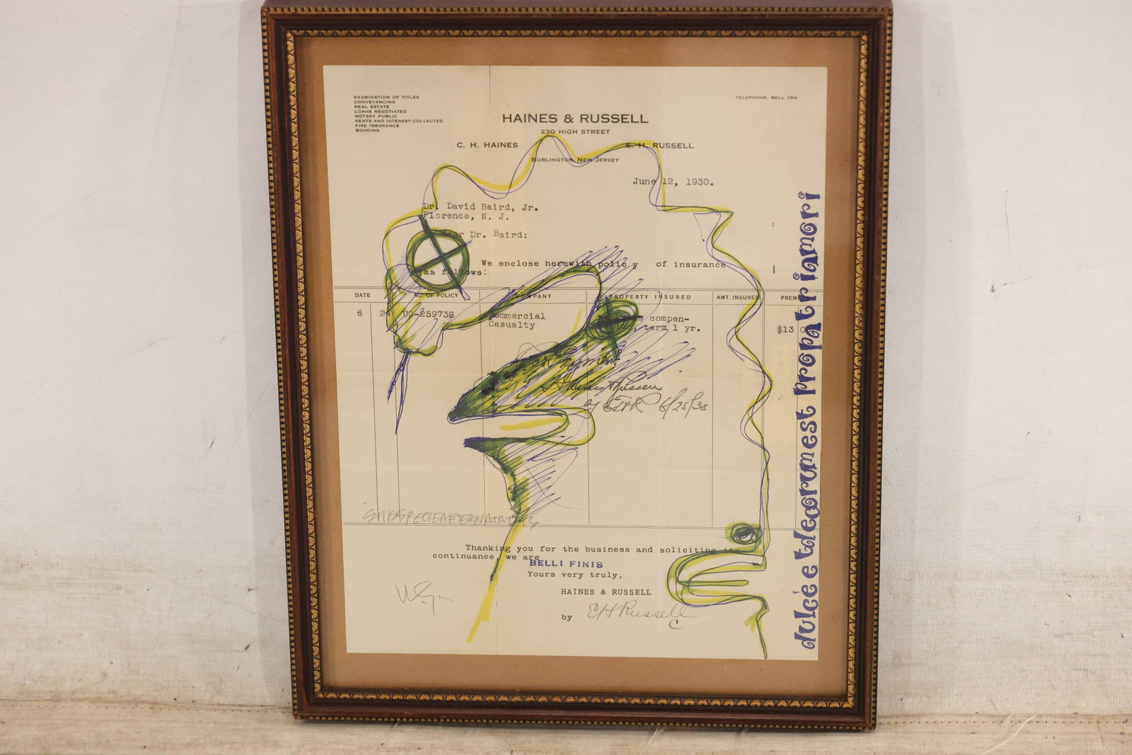 Wayne Cunningham Signed Mixed-Media Abstraction - 7
