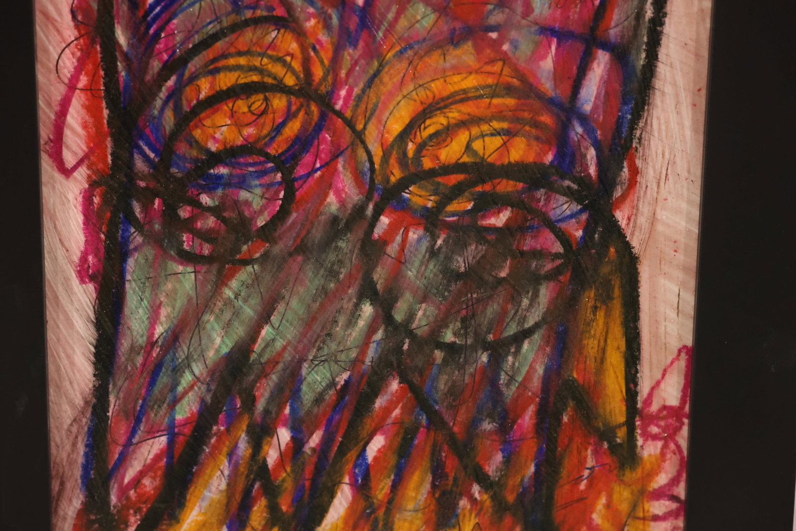 Wayne Cunningham Signed Expressive Face Abstraction - 3