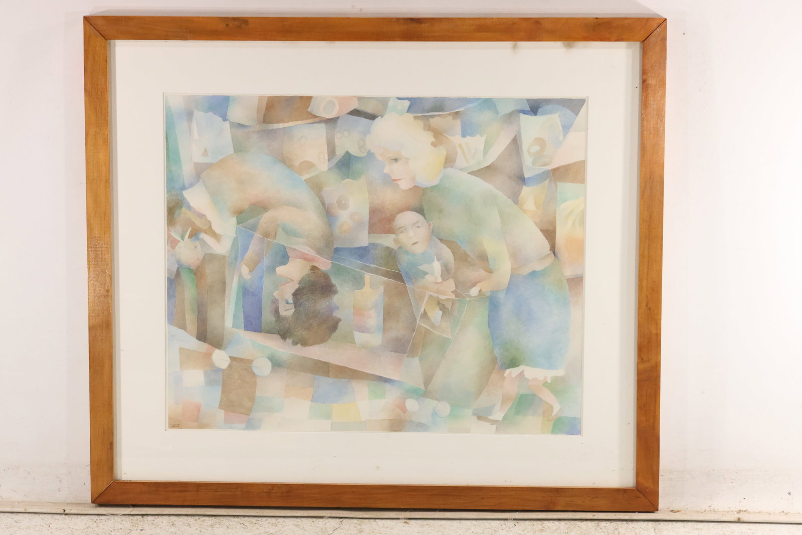 T. Werner Signed Modernist Watercolor, 1943 (1 of 7)