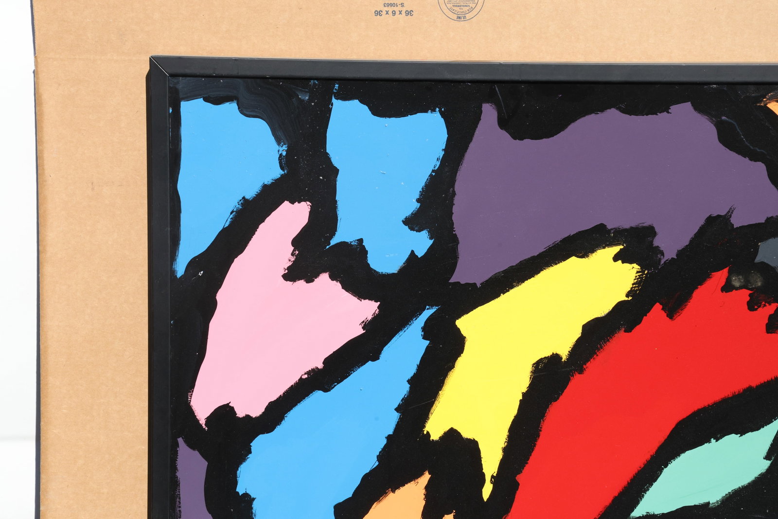 Thomas Pulgini Multicolor Angular Abstraction Painting - 3